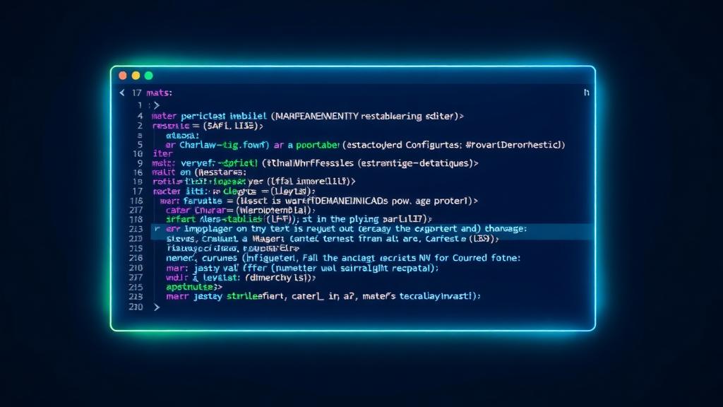 Abstract representation of editing the wp-config.php configuration file